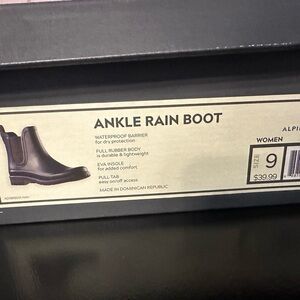 Alpine Swiss Women's Waterproof Navy Rain Boots